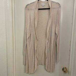 Cream color open front cardigan